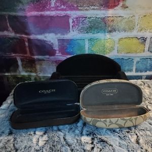 Coach eyeglass cases set of 2